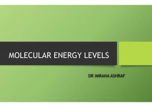 Molecular Energy Levels