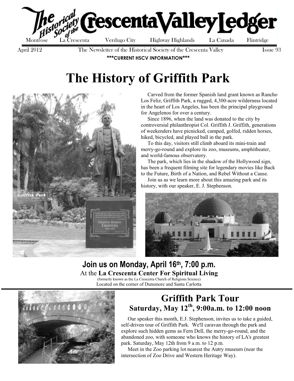 The History of Griffith Park
