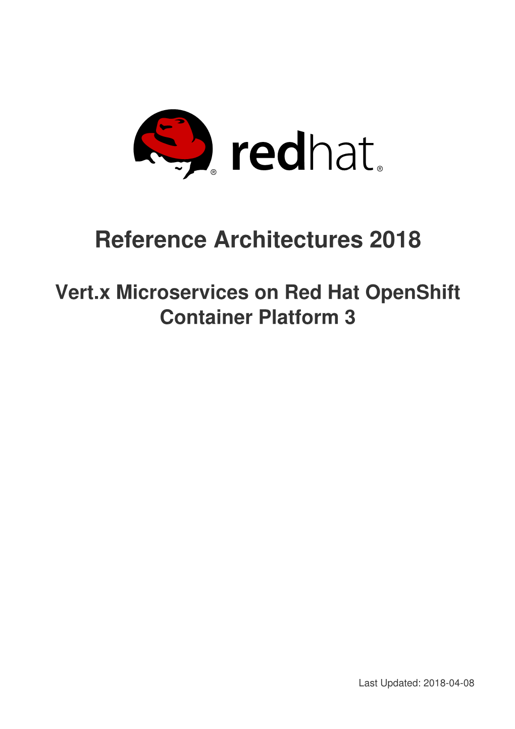 Vert.X Microservices on Red Hat Openshift Container Platform 3