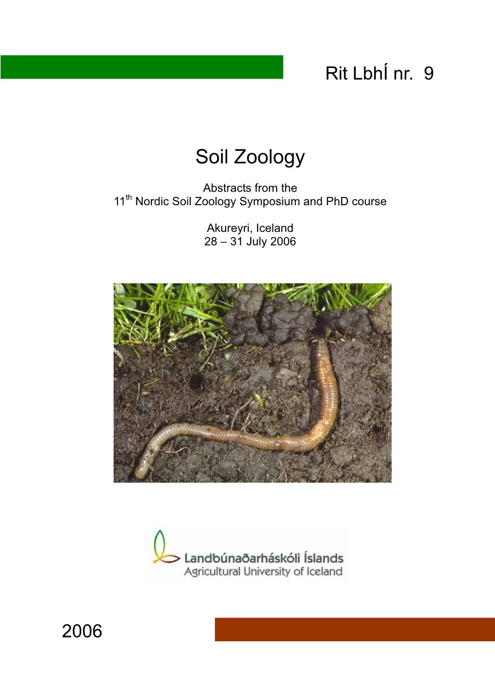 Soil Zoology