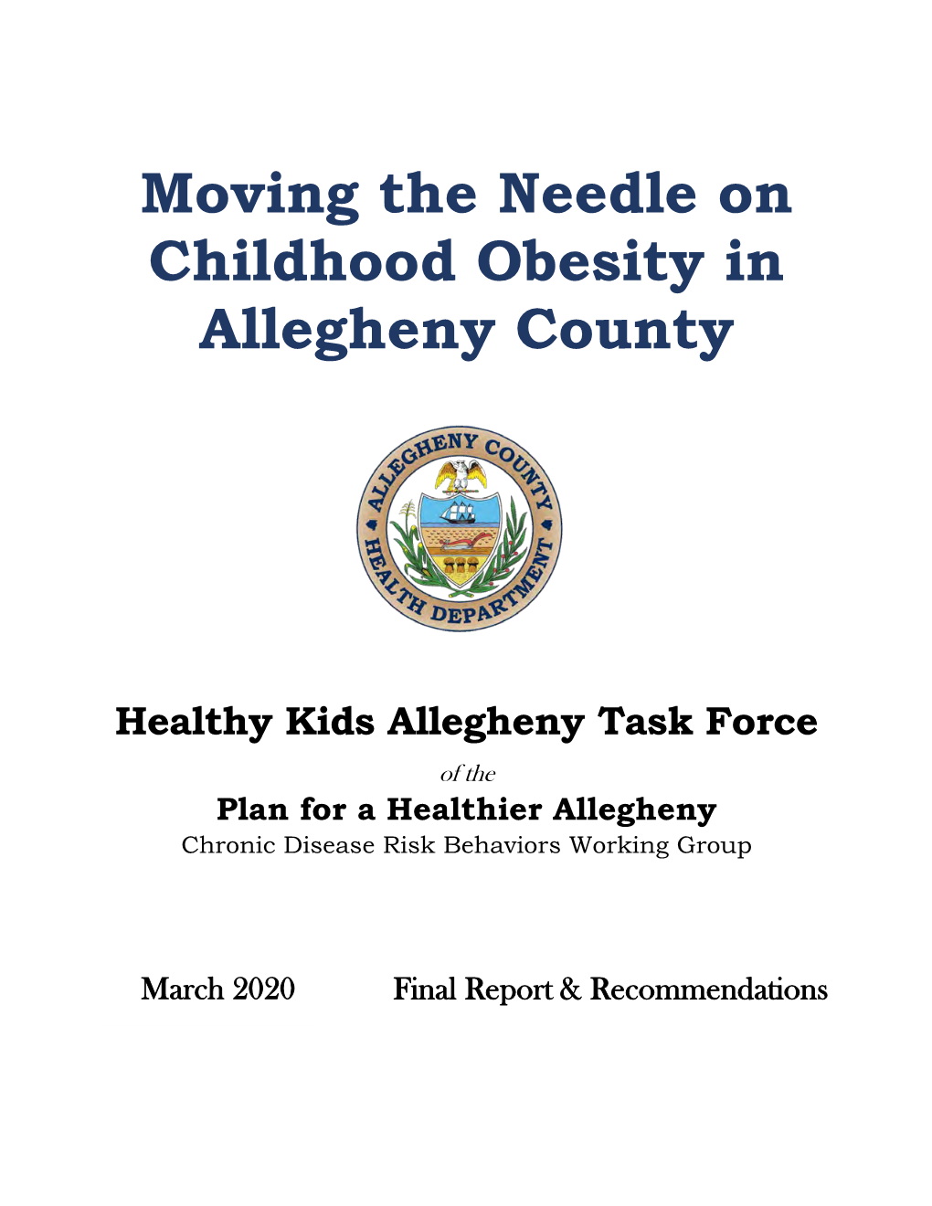 Moving the Needle on Childhood Obesity in Allegheny County