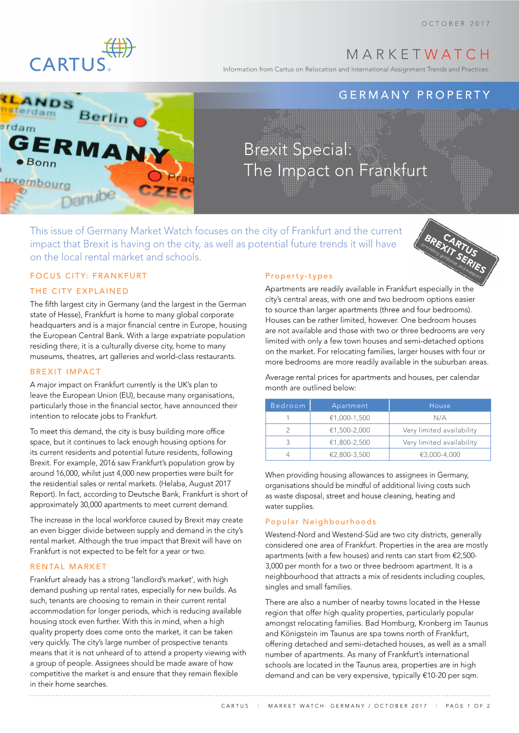 Brexit Special: the Impact on Frankfurt