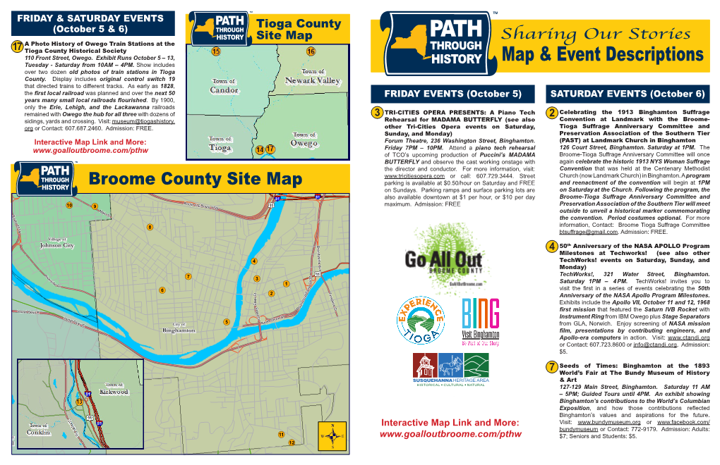 Tioga County Site Map a Photo History of Owego Train Stations at the 17 Tioga County Historical Society 110 Front Street, Owego