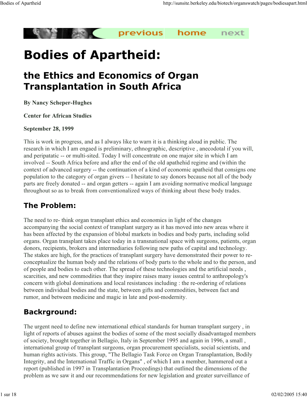 Bodies of Apartheid