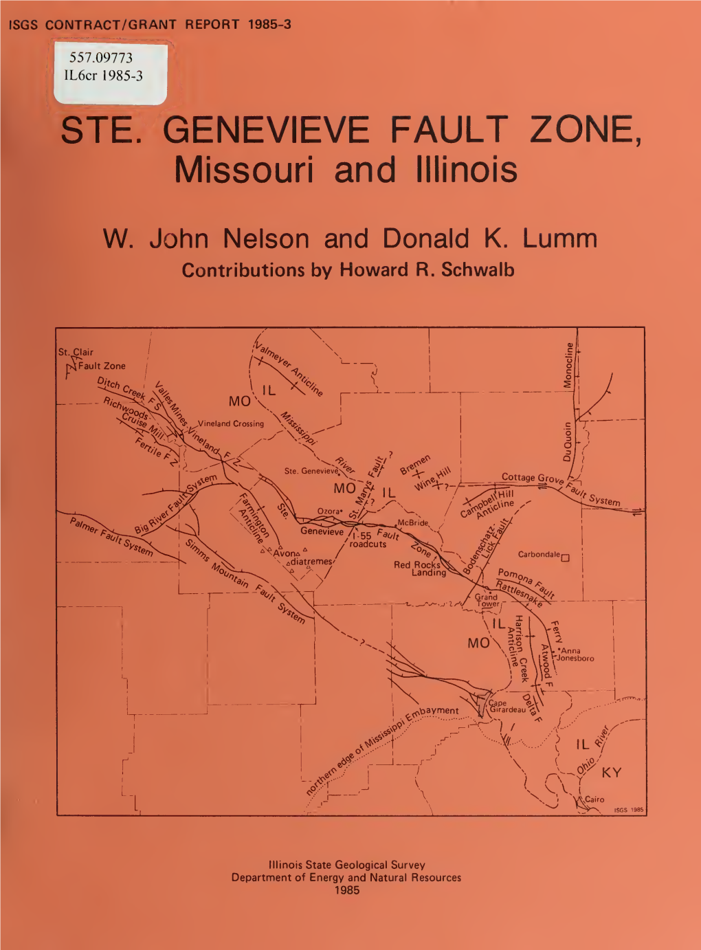 STE. GENEVIEVE FAULT ZONE, Missouri and Illinois