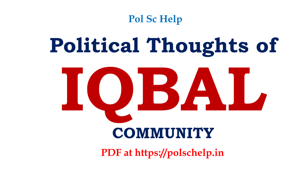 Political Thoughts of IQBAL COMMUNITY