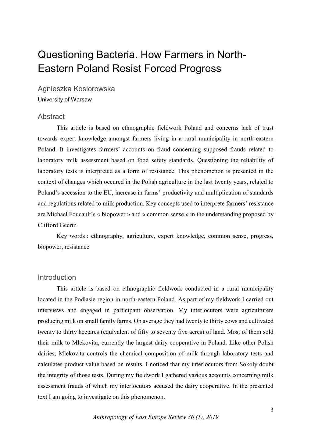 Eastern Poland Resist Forced Progress