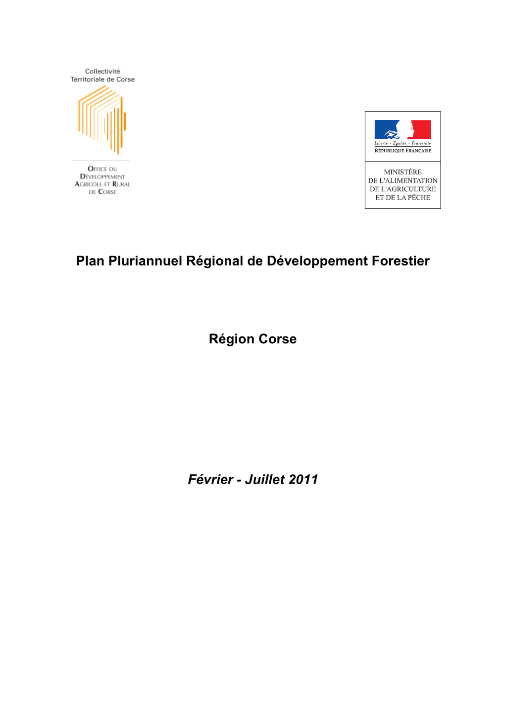 Méthodologie PPRDF De Corse Annexe Document …