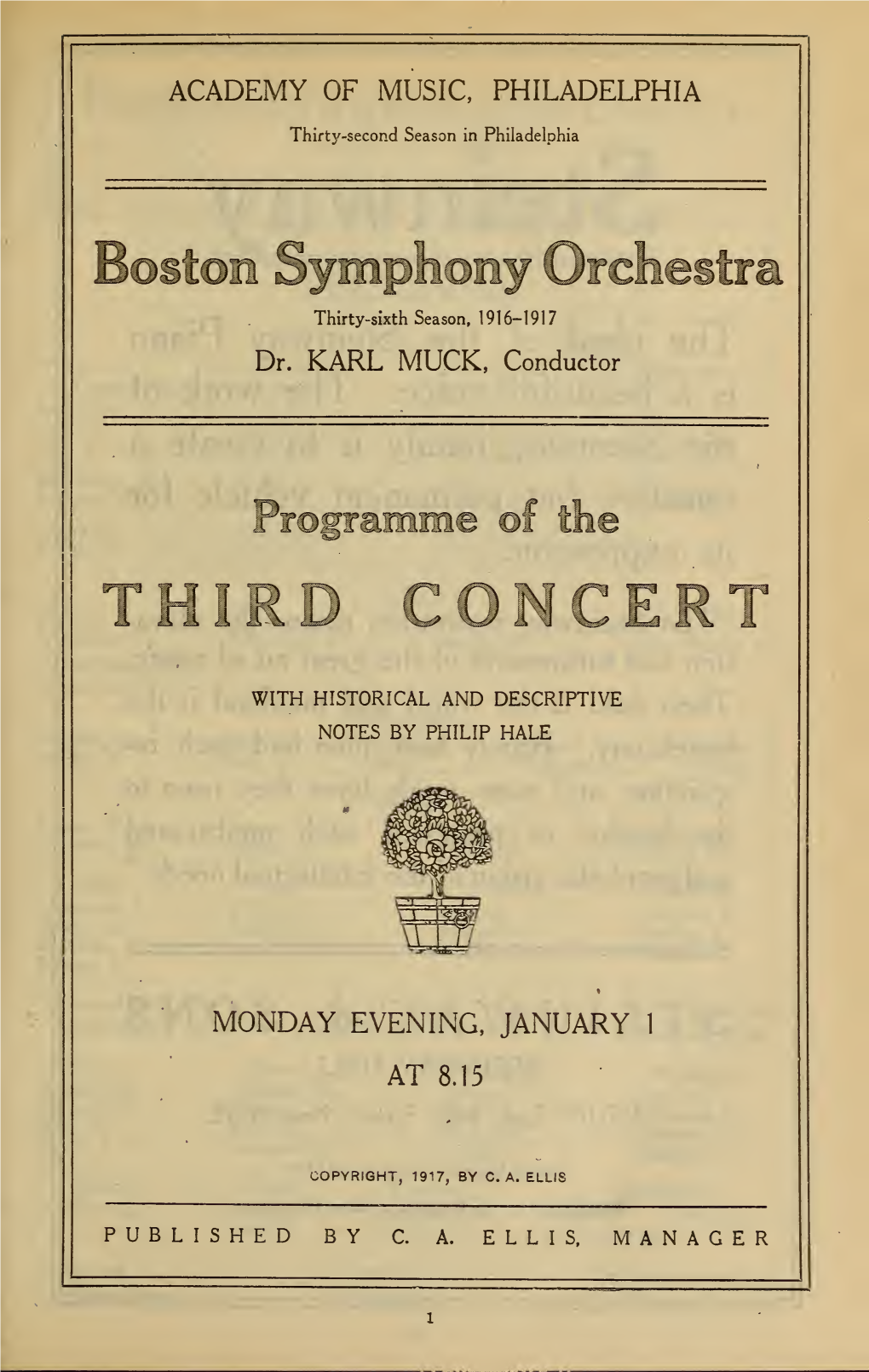 Boston Symphony Orchestra Concert Programs, Season