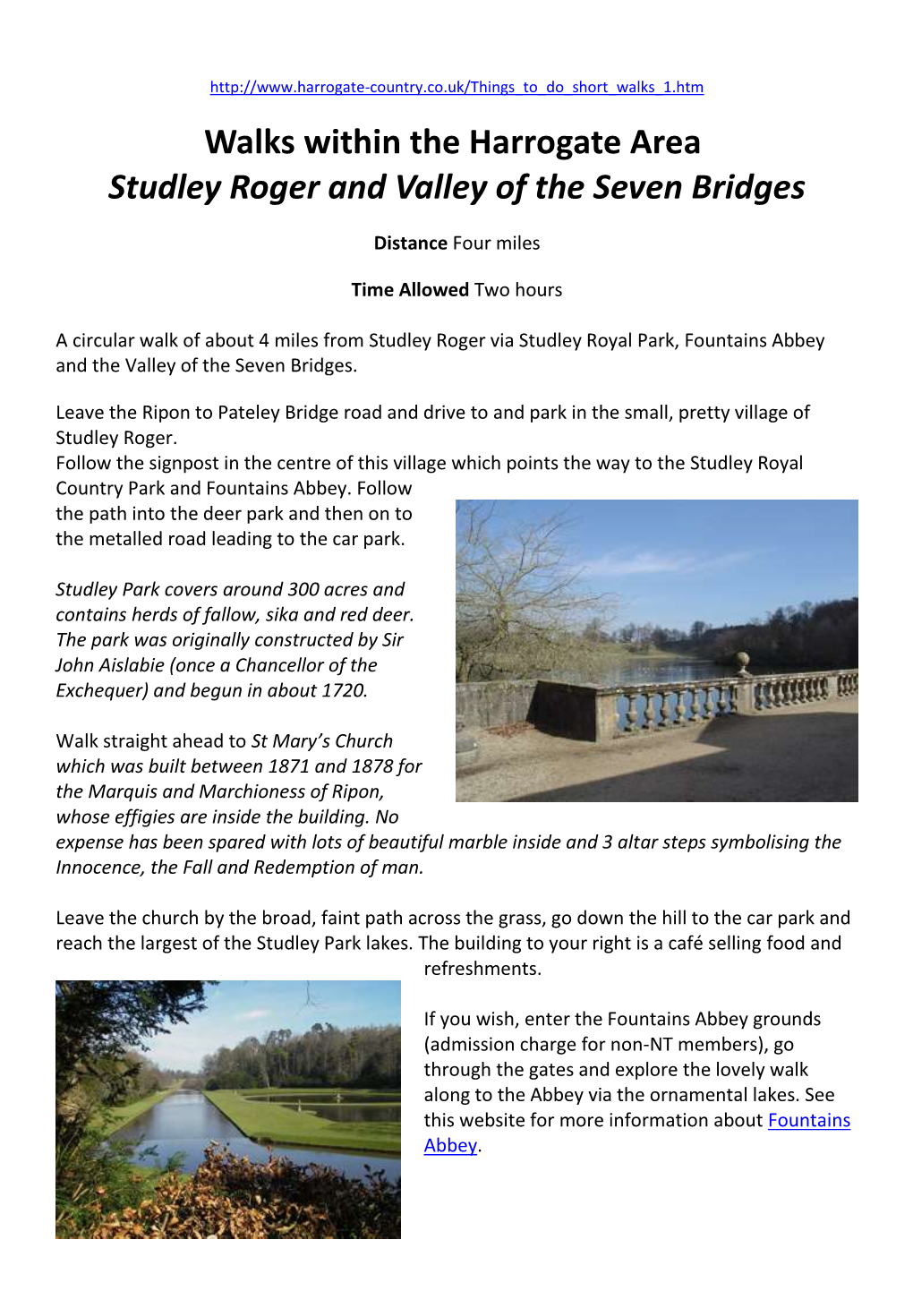 Studley Roger & the Valley of the Seven Bridges