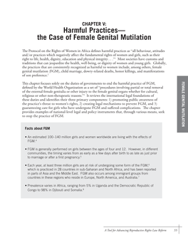 Harmful Practices— the Case of Female Genital Mutilation