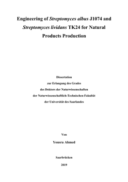 Chapter 4 Engineering of Streptomyces Lividans For