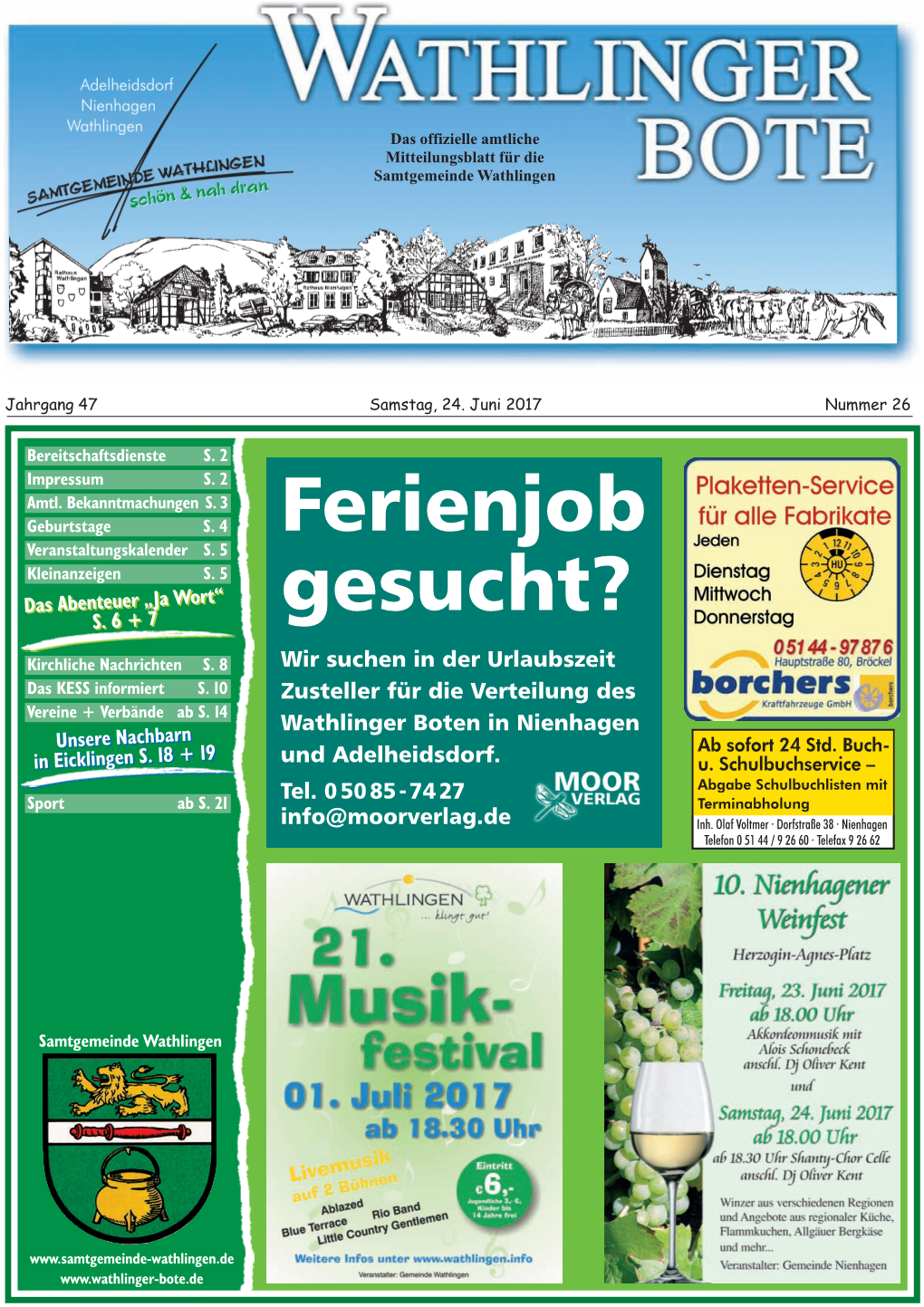 Ferienjob Gesucht?