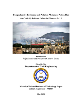 Rajasthan State Pollutio Department of Civi Rajasthan State Pollution Control Board Department of Civil Engineering