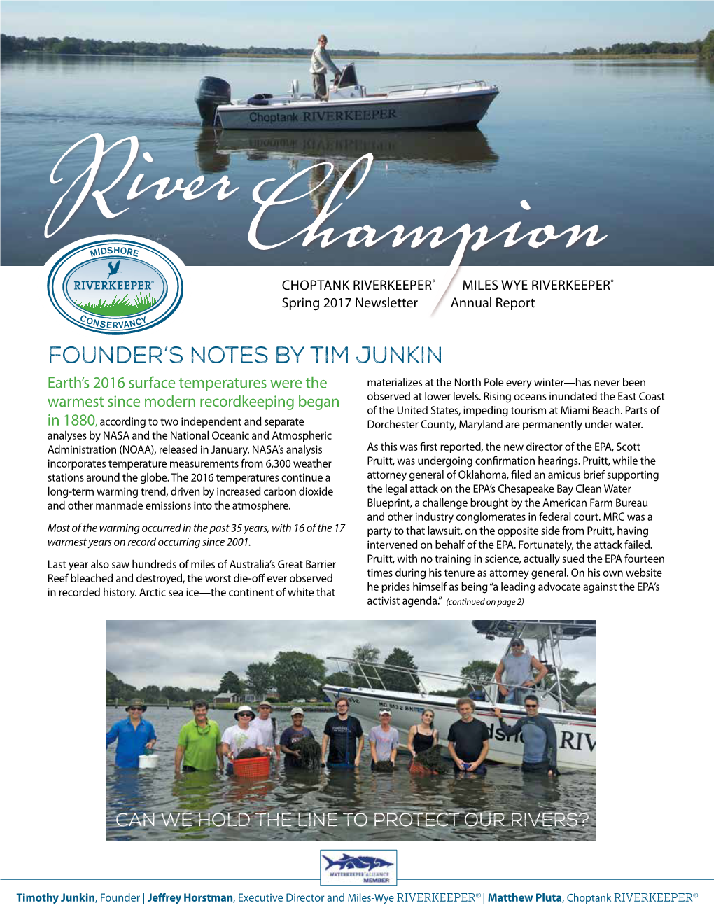 Founder's Notes by Tim Junkin