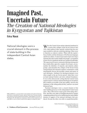 The Creation of National Ideologies in Kyrgyzstan and Tajikistan Erica Marat