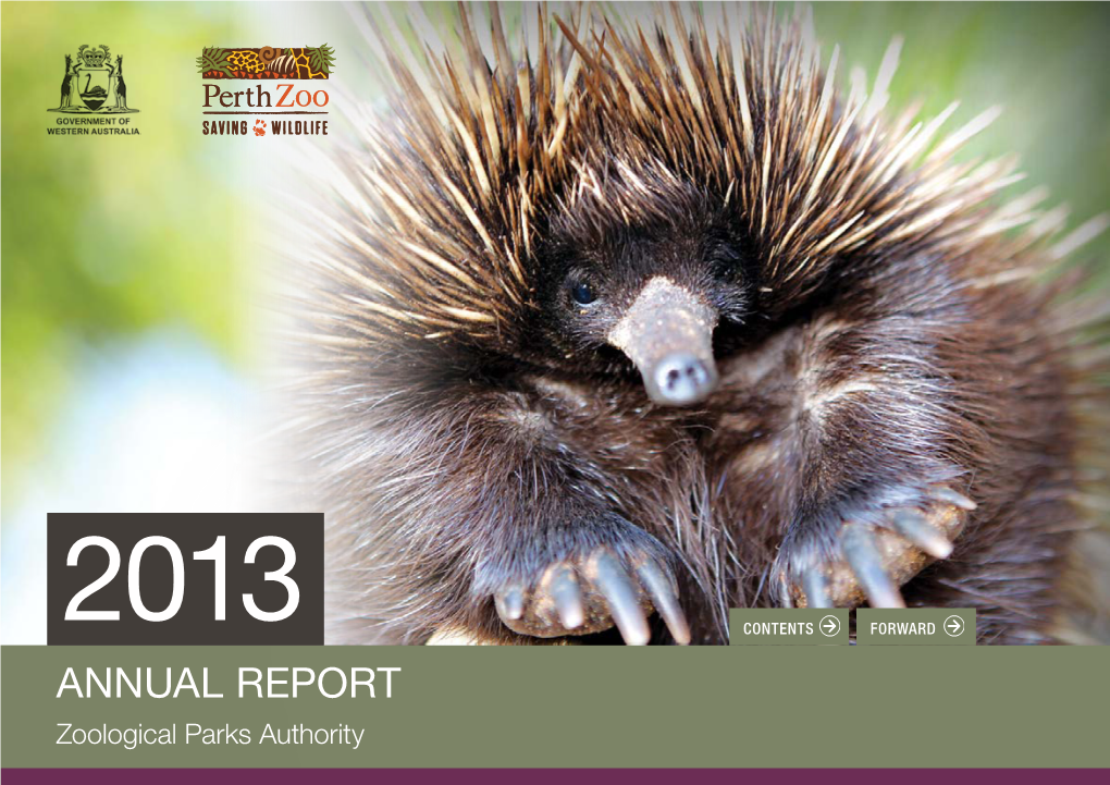 Zoological Parks Authority Annual Report 2012-13