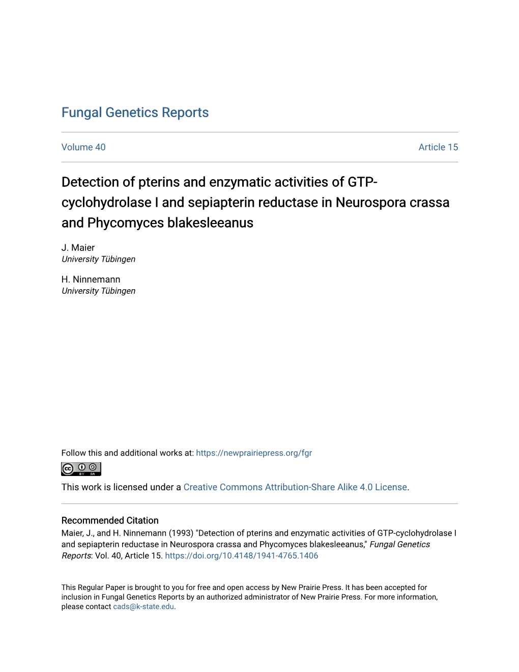 Detection of Pterins and Enzymatic Activities of GTP-Cyclohydrolase I