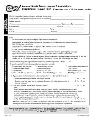 Supplemental Request Form (Please Retain a Copy of This Form for Your Records.)
