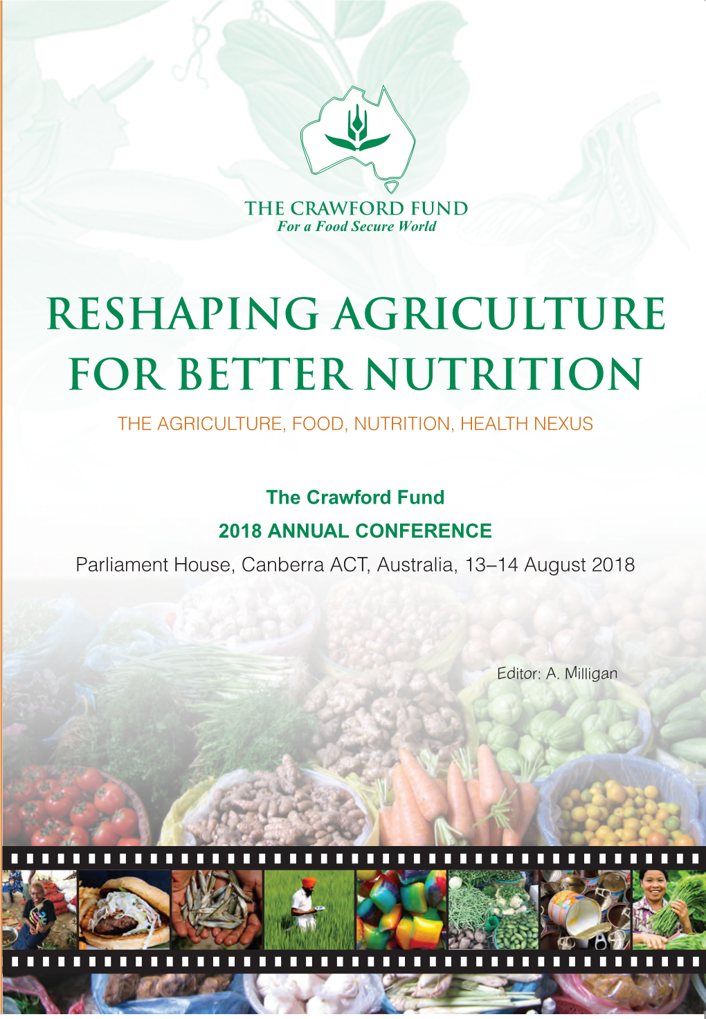 Reshaping Agriculture for Better Nutrition