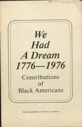 We a Dream 1776 1976