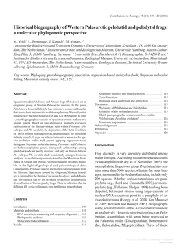 Downloaded from Brill.Com09/30/2021 04:22:36AM Via Free Access 110 Veith Et Al