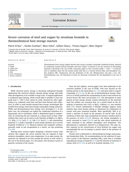 Severe Corrosion of Steel and Copper by Strontium Bromide In