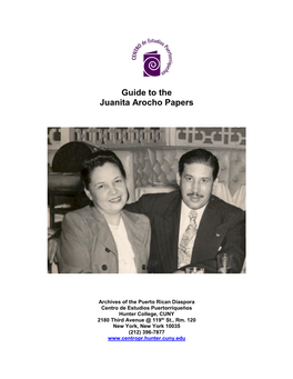 Guide to the Juanita Arocho Papers