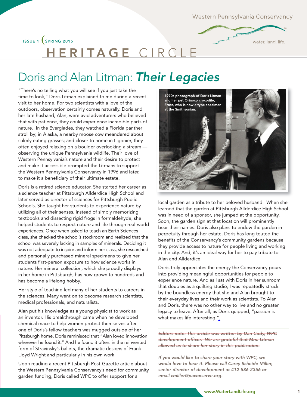 Doris and Alan Litman: Their Legacies