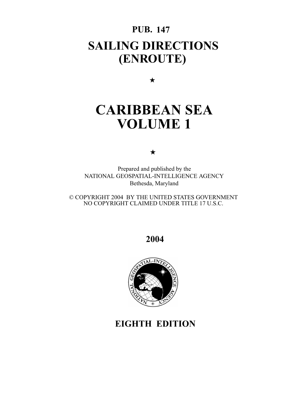 Caribbean Sea Volume 1