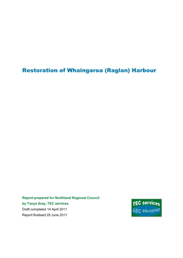 Restoration of Whaingaroa (Raglan) Harbour