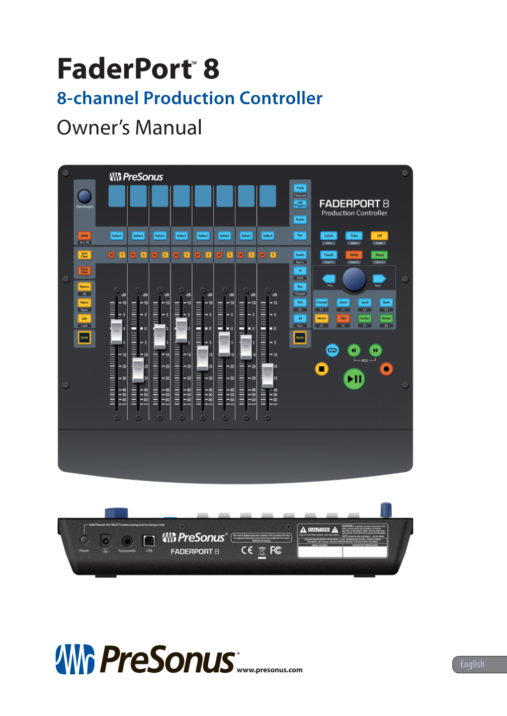 Faderport™ 8 8-Channel Production Controller Owner’S Manual
