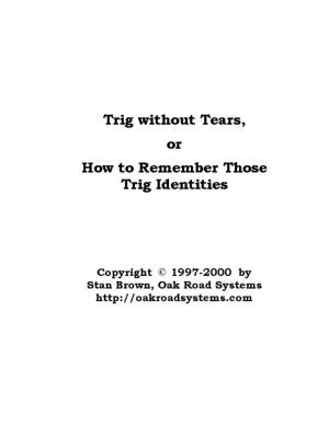 Trig Without Tears