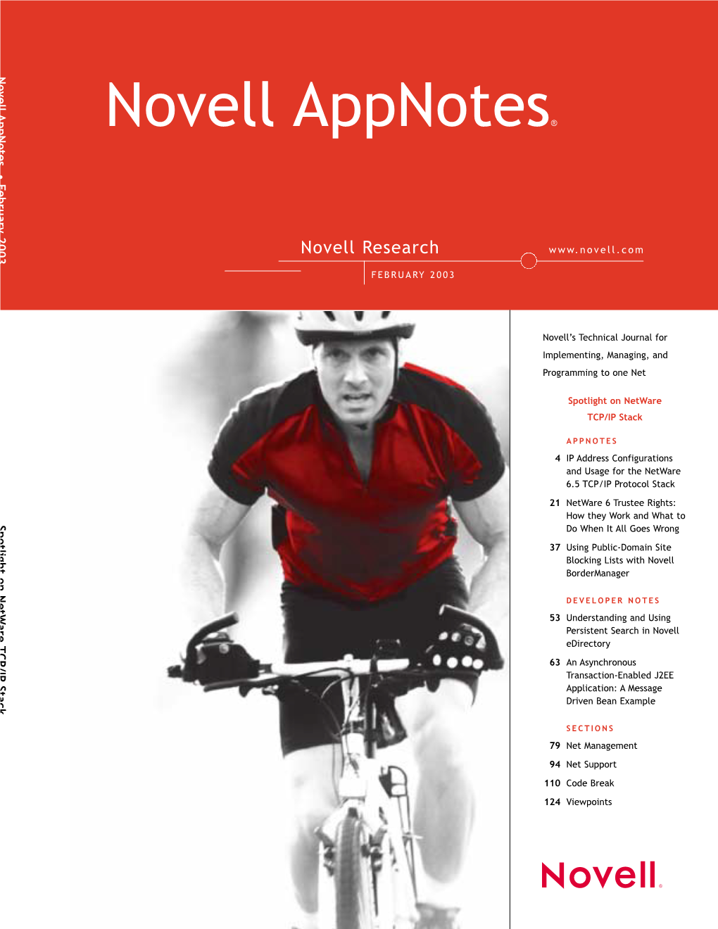 Novell Appnotes February 2003