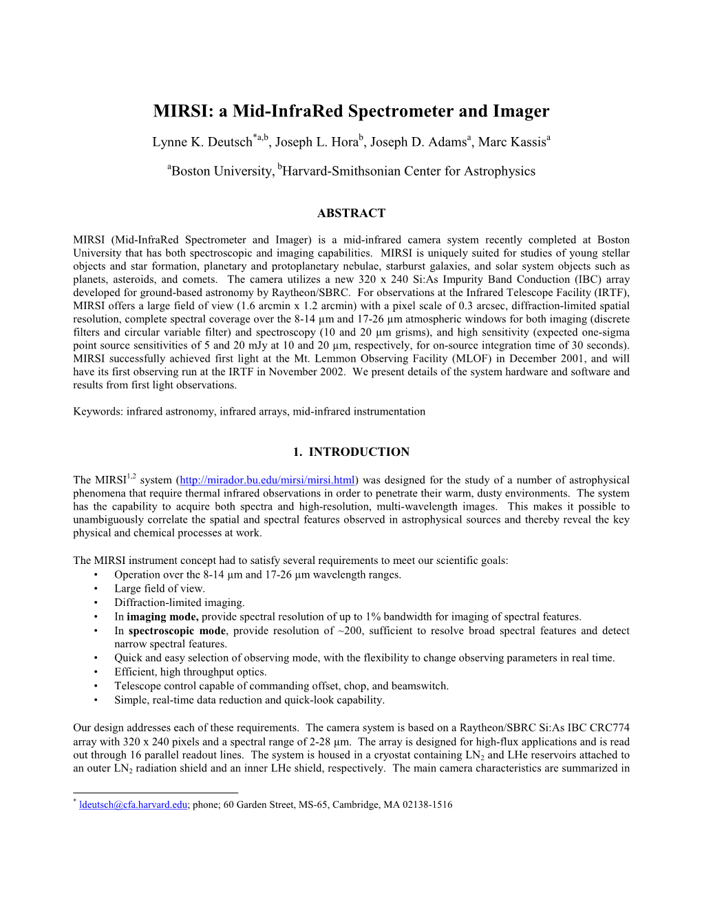 MIRSI: a Mid-Infrared Spectrometer and Imager