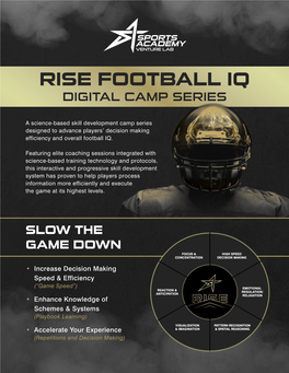 Rise Football Iq Digital Camp Series
