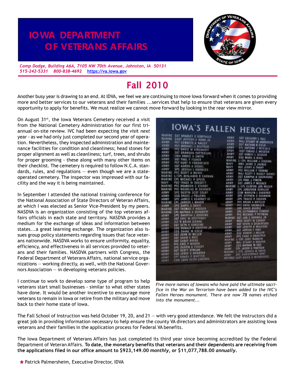 2010 Fall Newsletter.P65