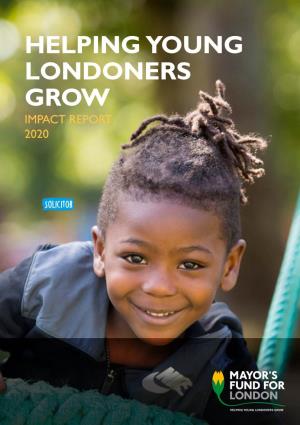 Mayor's Fund for London Impact Report 2020