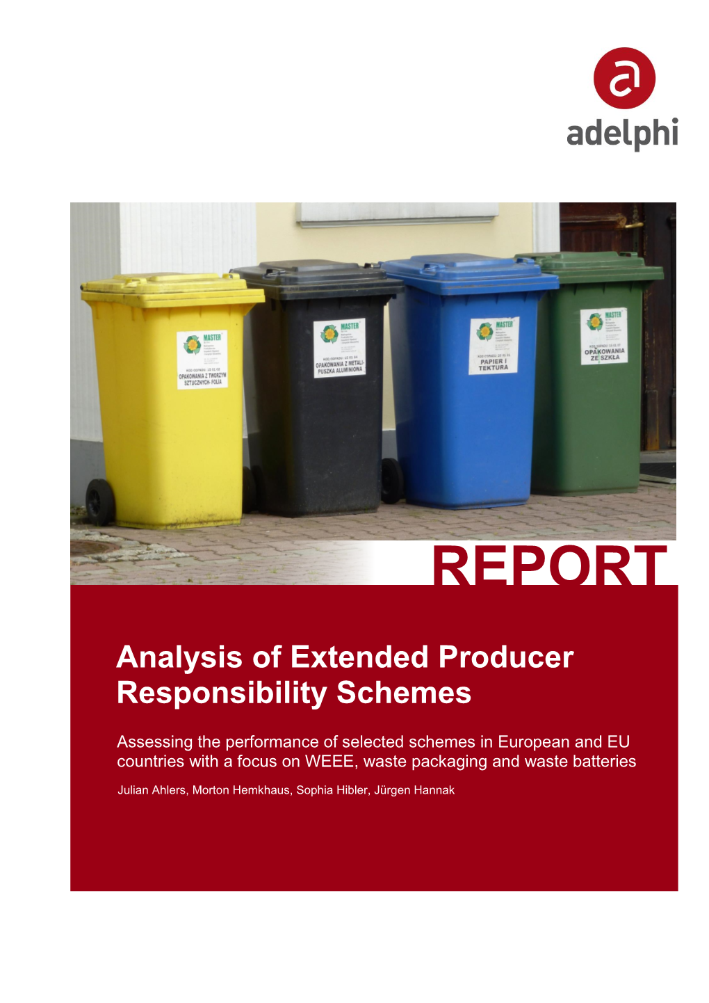 Analysis of Extended Producer Responsibility Schemes