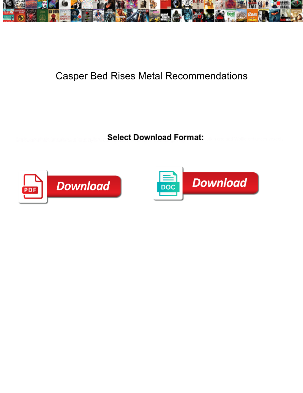 Casper Bed Rises Metal Recommendations