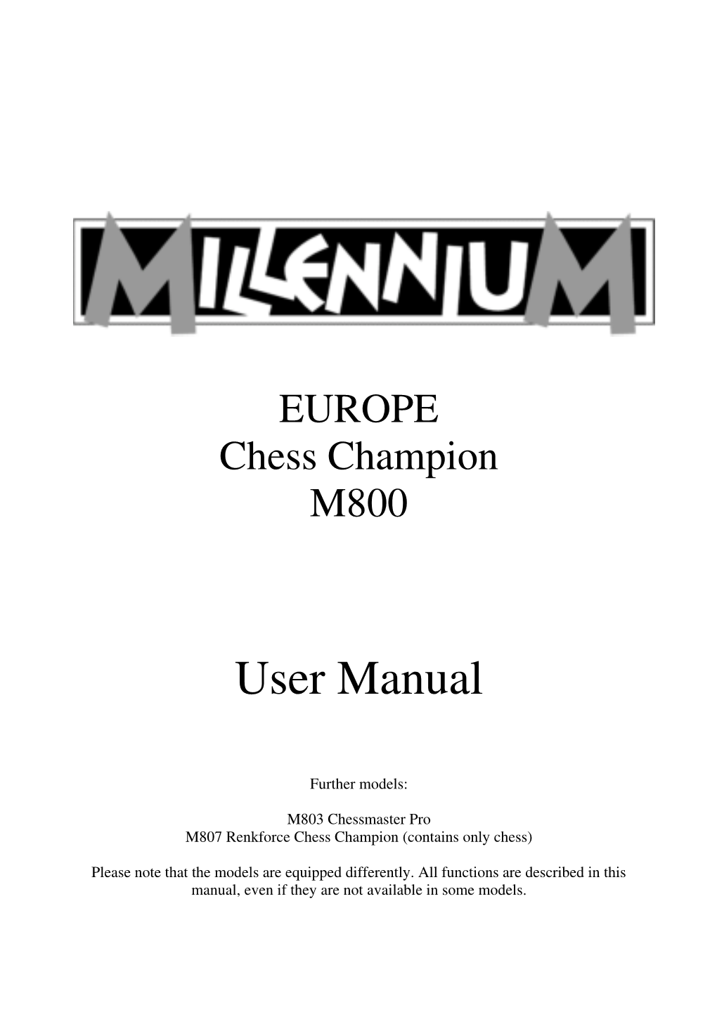M800 GB Manual