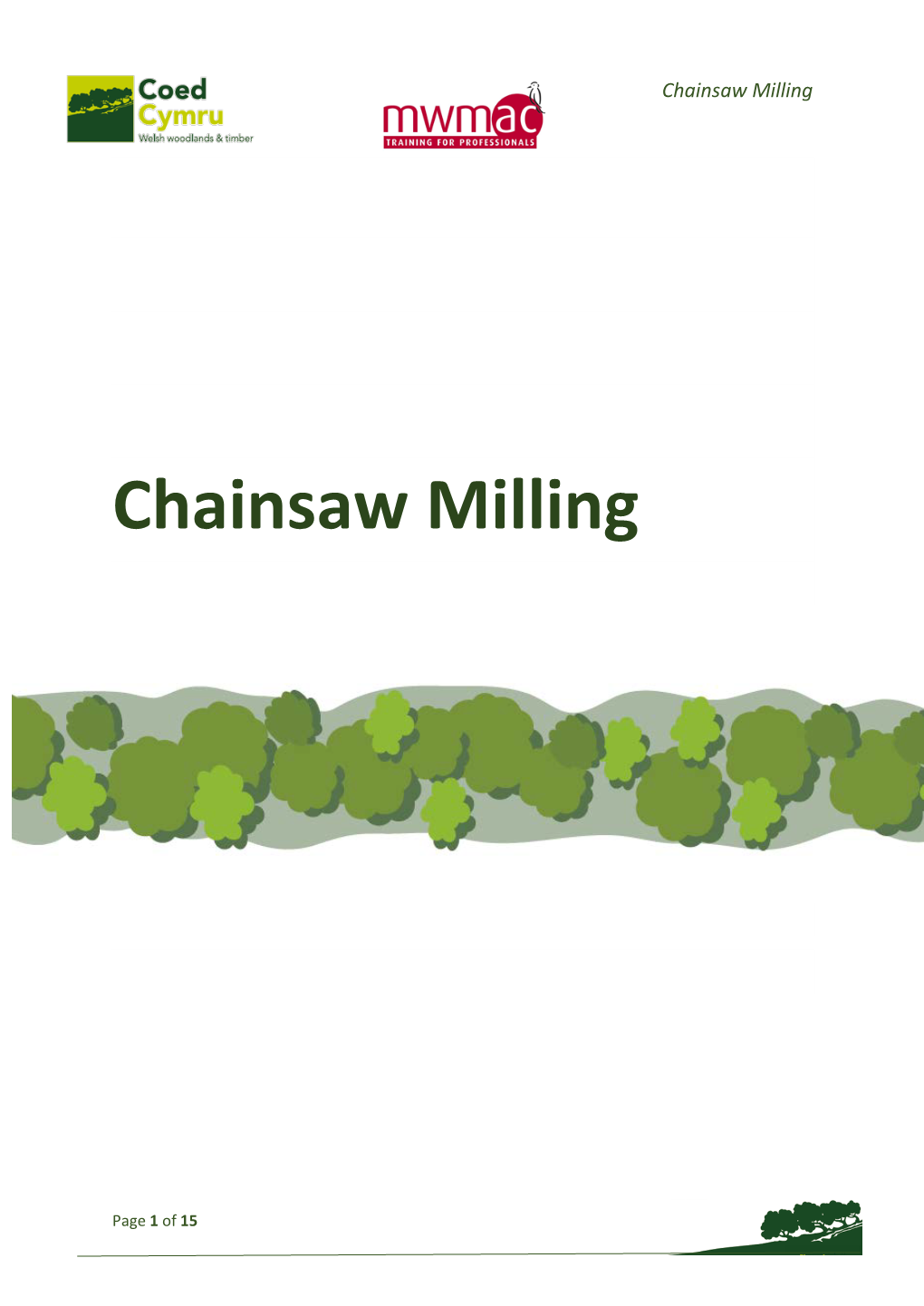 Chainsaw Milling