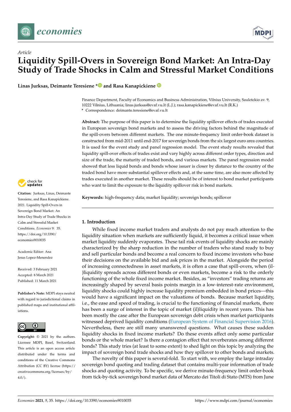 Liquidity Spill-Overs in Sovereign Bond Market: an Intra-Day Study of Trade Shocks in Calm and Stressful Market Conditions
