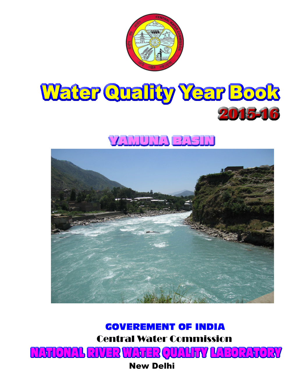 WATER QUALITY YEAR BOOK Yamuna Basin 2015-2016