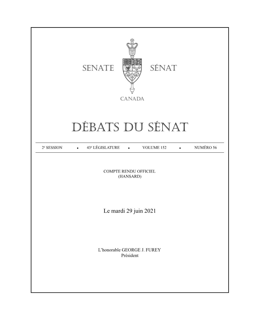 Débats Du Sénat