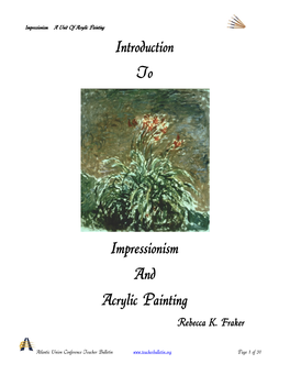 Introduction to Impressionism and Acrylic Painting