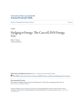 Hedging in Energy: the Case of LINN Energy, LLC