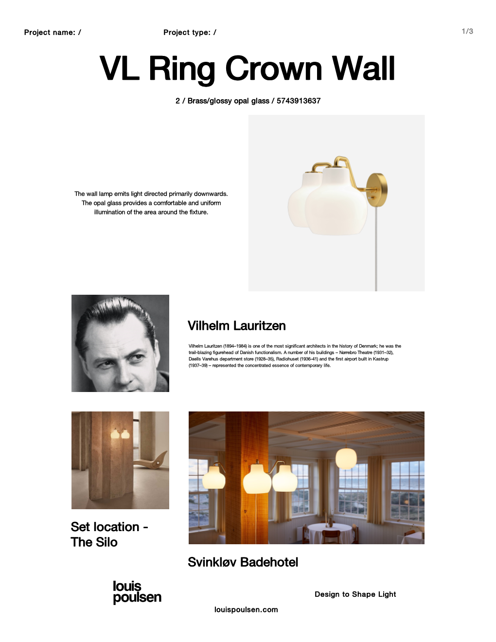 VL Ring Crown Wall Product Info