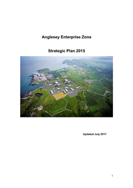 Anglesey Enterprise Zone Strategic Plan 2015