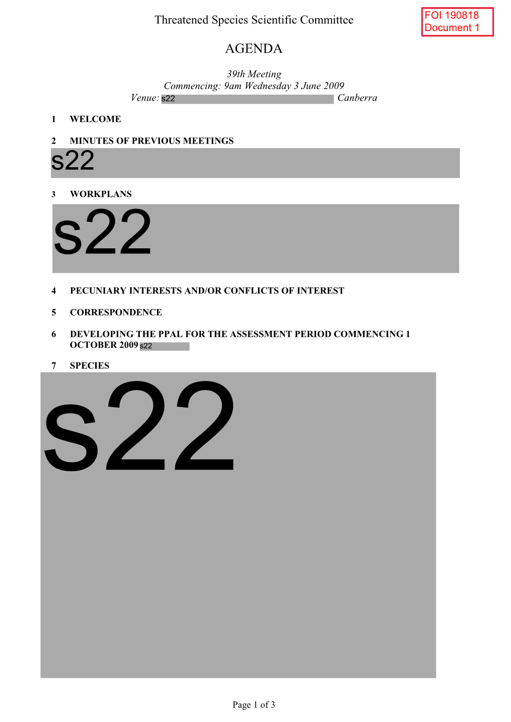 FOI 190818 Document Set Redacted